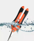 Ultra Sharp Pruning Shears For Gardening With Spring Loaded Mechanism Stainless Steel Precision Blades Six Point Five Inch