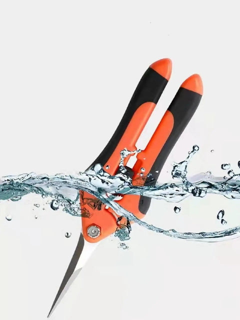 Ultra Sharp Pruning Shears For Gardening With Spring Loaded Mechanism Stainless Steel Precision Blades Six Point Five Inch