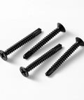 Heavy Duty Flat Head Sheet Metal Screws, Phillips Drive Self Tapping Wood Screws, 410 Stainless Steel Black Oxide Finish, 100 Pack Size
