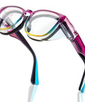 Over Eyeglasses Safety Glasses For Women Who Wear Specs With Anti Fog Lenses ANSI Z87.1 Certified Lightweight TR90