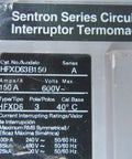 Heavy Duty Hfxd63B150 150 Amp 3 Pole 600 Volt Molded Case Circuit Breaker label detailing specs and ratings.
