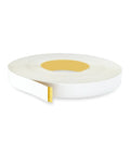 White Heavy Duty PVC Edge Banding Tape, Three Quarter Inch By 25 Feet Long, peel and stick vinyl edging for quick cabinet repair.