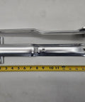 Pair Of 16 Inch Aluminum Offset Bent Strap Hinges For Cargo Utility Trailers And RV Doors, Rustproof Aluminum With 270 Degree Action