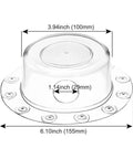 Bathtubs Drain Stoppers with Leakproof Designs, Clear, measuring 6.10 inches, low profile design for easy installation.