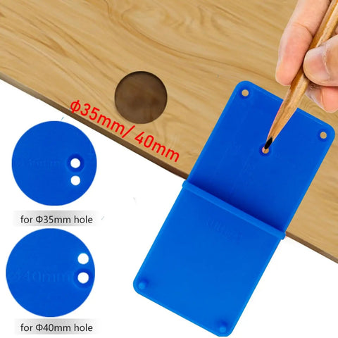 Beast 35mm Concealed Hinge Jig Kit with blue guide for precise 35mm hole drilling