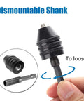 Keyless Mini Drill Chuck Adapter For Cordless Screwdrivers And Impact Drivers Quick Change Converter with hex shank close-up