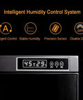 Intelligent humidity control system display showing 45% RH and 29°C for Top Tier 3D Printer Filament Dryer Box With Smart Auto Humidity Control And Zap Ptc Heating For Two Spools Keeps Your Tpu And Pla Crisp And Knocks Out Stringy Nonsense Smooth.
