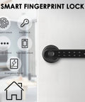 Smart Biometric Door Lock With Keypad And App 4 In 1 No Key Needed Keyless Entry Fingerprint Code Tap And Go Phone Access