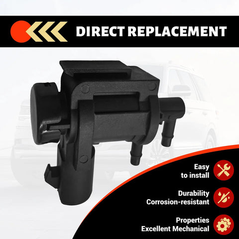 Side view of black automotive 4x4 vacuum solenoid locking hub actuator