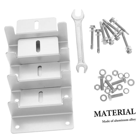 RV Roof Solar Panel Z Brackets Kit For Quick Install Mounting Brackets Aluminum Alloy Clamp System with screws and wrench