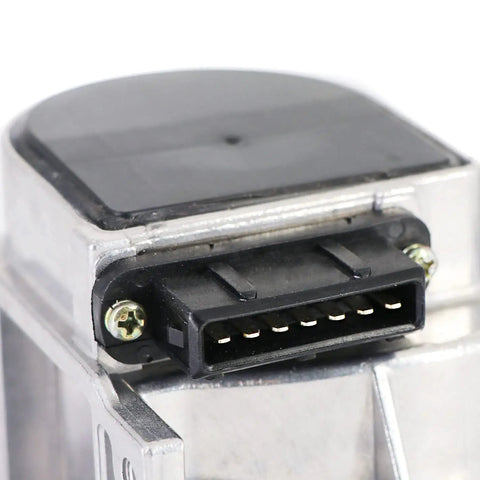 Close-up of a Mass Air Flow Meter Sensor 22250-35050 Replacement For 1989 1995 Toyota Pickup And 4Runner 2.4L 2225035050 Plug And Play