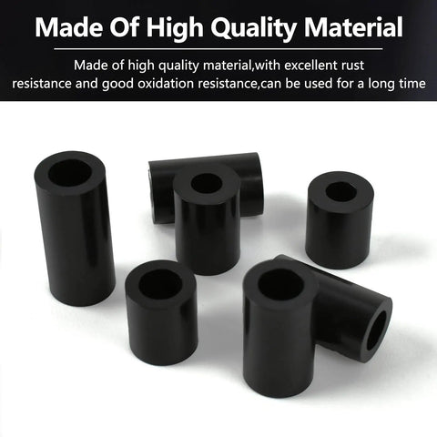 Must Have Black Nylon Spacers Kit With 820 Pieces And 14 Size Assortment For Electrical Outlets Switch Receptacles Unthreaded Screws