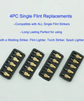 Spark Lighter For Torch 2 Pack With 20 Extra Flint Replacements Ideal For Welding, Brazing And Soldering 4PC flint trays