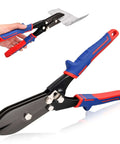 Five Blade Hand Crimper For 22 To 28 Gauge Sheet Metal Duct Work Downspout And Stove Pipe Crimp Tool with ergonomic TPR handle