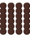 Heavy Duty Furniture Sliders And Movers For Easy Relocation 24 Pack Glides Protect Carpet Floors Slide Sofa Couch Smoothly Without Damage, brown circular sliders.