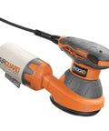 3 Amp 120V 5 Inch Random Orbit Sander With AirGuard Dust System pro grade with hex grip and permanent magnet motor