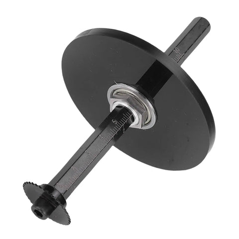 Inside Pipe Cutter Set With Six Blade Sizes 22mm 25mm 32mm 35mm 44mm 50mm, Adjustable Depth Locator, showing stainless steel handle