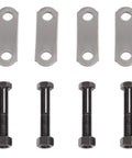 Beefed Up Heavy Duty Tandem Axle Trailer Suspension Shackle Kit with steel shackles and bolts for double eye springs