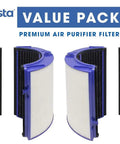 Two Top Notch Premium Combi 360 Glass Filter Set for Pure Air Purifier Models PH01 PH02 PH03 PH3A PH04 TP06 HP06 TP07