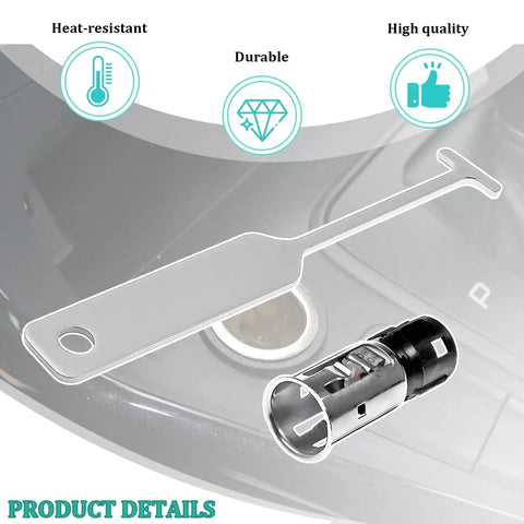 Car Cigarette Lighter Socket Replacement Kit With Removal Tool Vehicle Power Outlet Adapter shown with removal tool