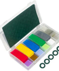 360 Piece 18650 Battery Sleeves And Flat PVC Heat Shrink Tubing Kit With Self Adhesive Insulator Rings Cyan For Safe Battery Insulation Quick Install And Durable PVC Wraps, plastic case