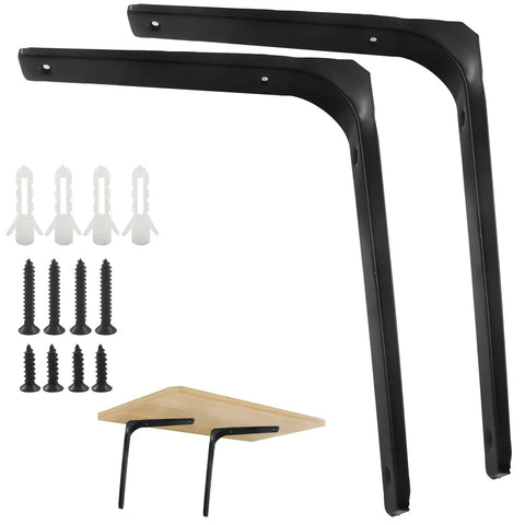 Heavy Duty Shelf Brackets Set For Home Improvement Built To Last Two Pack Workhorse 12 X 10 Inch L Wall Corner Braces