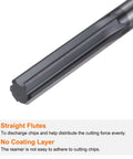 Carbide chucking reamer, 0.276 in dia, straight flute, straight shank, black metal tool