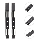 No Sweat Screwless 3.5 Inch Hard Drive Caddy Rails Five Pairs showing black plastic mounts with snap lock clips and vibration damping.