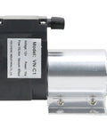 Dc 12 Or 24 Volt Mini Vacuum Pump With Integrated Mount, 10 Watt Portable Electric Diaphragm Air Compressor side view showing model VN-C1.