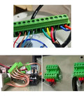 5 Pin Screw Terminal Block Connector With 3.81 Millimeter Pitch 300 Volt 8 Amp For 28 16 AWG Wire No Soldering Needed Easy Clamp Terminal in use