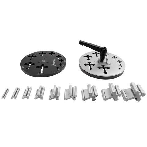 Cross Shape Disc Cutter Set Of 9 Punches For Jewelry Making Pendants And Bracelets Pendant Forming Mold Durable SKH9 Steel Kit