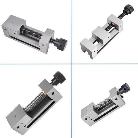 Heavy Duty Precision Milling Machine Vise With Badass Jaw Grip For Cnc Machining And Precision Grinding, showing different angles and tight grip.