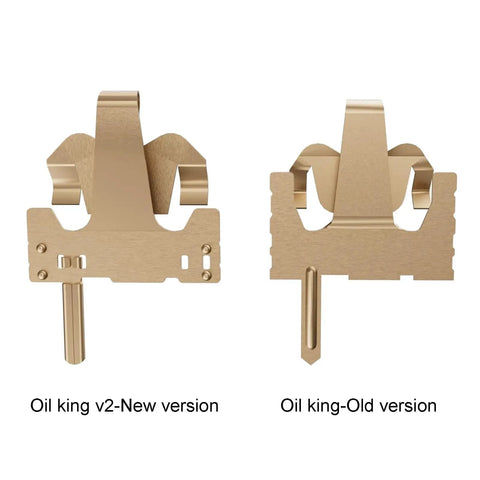 Oil King V2 Pre Lubed 5 Pin Linear Keyboard Switches For Mechanical Keyboards, 90 Pack, Ultra Smooth Linear Action, Actuation 55gf, Bottom Force 65gf, Travel 4mm, Life 60 Million Cycles, Gold Contact, 2 Pin Or 4 Pin LED Compatible, new and old version side by side