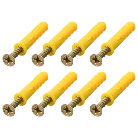 Heavy Duty M6x30mm Expansion Screws Wall Anchors 40Pcs Zinc Plated Carbon Steel For Drywall Masonry Concrete Ultra Secure Mounting