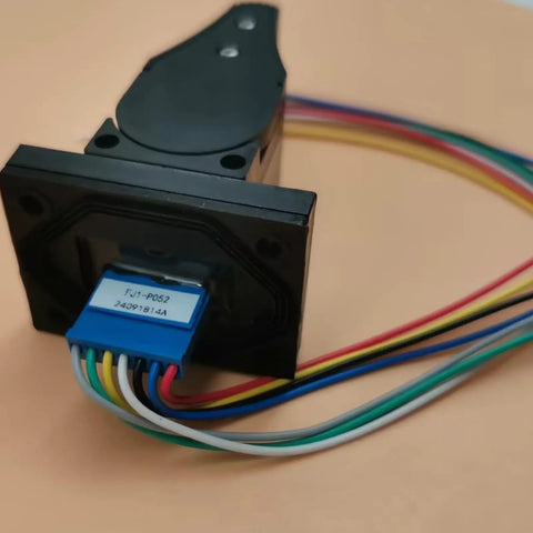 Top Shelf Upper Control Box Joystick Controller 2441305250 for Haulotte Star Vertical Mast Lifts with multi-colored wires.