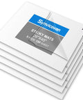 Heavy Duty Sticky Floor Mats For Entryway Dust And Dirt Trap Runner Rolls 26 By 45 Inch 5 Pack With 150 Easy Peel Sheets stacked.