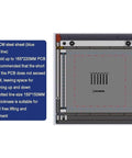 Handy Manual PCB Stencil Printer For Solder Paste, Precise SMT Printing Table With Adjustable Thickness, 20cm footprint diagram