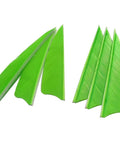 Dope Shield Cut Turkey Feather Archery Fletches 3In 4In 5In Right Wing Light Green 50 Pack
