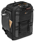 Pro Grade 32L Camera Backpack BP 450 AW II Weatherproof showing quick access gear doors and side pocket with notebook