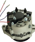 SAE J1171 Marine Certified Alternator For Cummins Mercruiser Mando Marine Engines With 6 Groove Serpentine Pulley Fits 2.8L To 8.2L 1996 Through 2005 Boat Ready Power Fully Load Tested One Year Warranty showing top view with wiring