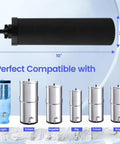 Cartridge Water Filter Replacement For Gravity Systems BERKEY Compatible Purifier Elements Coconut Shell Activated Carbon Removes Chlorine Odor Sediment Makes Water Taste Way Better Easy Install 2 Pack displayed with compatible gravity systems