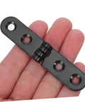 Heavy Duty Foldable Desk Hinges 270 Degree Round Edge Folding Table Hardware for cabinets, black finish in hand
