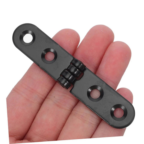 Heavy Duty Foldable Desk Hinges 270 Degree Round Edge Folding Table Hardware for cabinets, black finish in hand