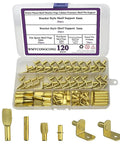 Heavy Duty Shelf Pin Set 120 Pcs 4 Styles Nickel Plated Iron Shelf Pegs For Wardrobe Cabinets Bookshelves And Office Wood Shelving Built To Last No Fuss Storage Upgrade in packaging