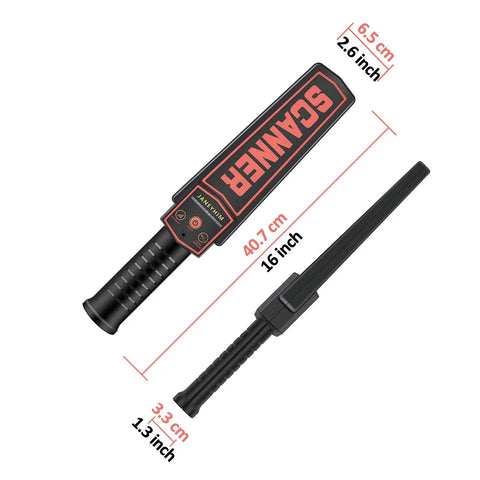 Beefed Up Handheld Metal Detector Wand For Security Scanning And Nail Finding With No Hassle Rechargeable Battery And Sweet Performance For Woodworking And Job Sites