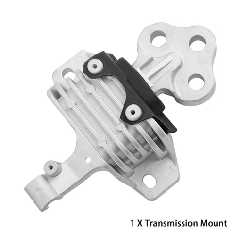 Heavy Duty Engine Mount Bracket Kit With Transmission Mounts For 2.4L Engines Direct Fit Replacement 2015 2017 Chrysler 200 And 2014 2021 Jeep Cherokee Reduces Noise And Vibration For Smoother Idle And Shifts Replaces 68192831AF 68418876AB 68157441AD, showing a single transmission mount bracket with cutout holes and ridged design