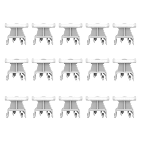 Universal 35mm Din Rail Terminal Marker Carrier Set Of 100 Pieces For Easy Wiring Labels, Tough PA66 Terminal Markers That Bend