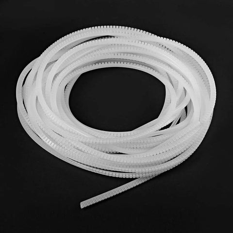 Movable Edge Guard Bushing Trim Protector For Panels Push In Edge Sleeve 33 Foot Roll, white PE coil