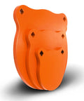 AR500 Steel Gong Target Set 1/2 Inch Thick For Serious Shooters With 4, 6, And 8 Inch Sizes, Durable Rust Proof Metal Targets, orange
