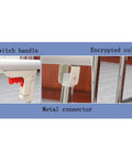 Foldable Bed Rail Safety Side Guard details: switch handle, metal connector, and encrypted column for elderly and handicap use.